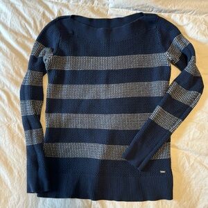 Navy and white stripe Tommy Hilfiger sweater